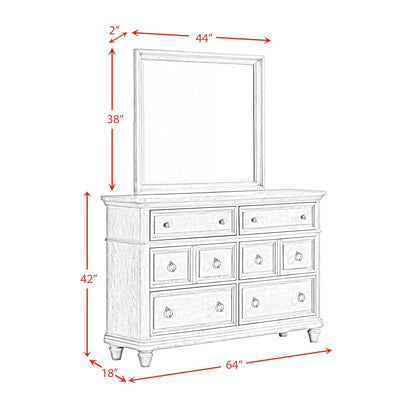 Whit-Ash - 6-Drawer Dresser