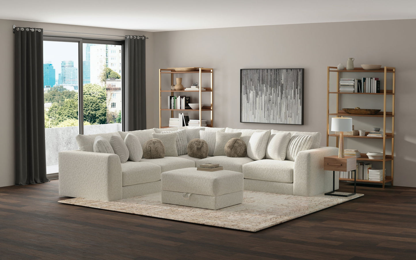 Jazzy - Armless Chair - Bone