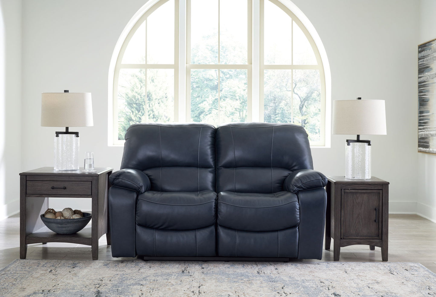 Leesworth - 3 Pc. - Power Reclining Sofa, Power Reclining Loveseat, Power Rocker Recliner - Ocean
