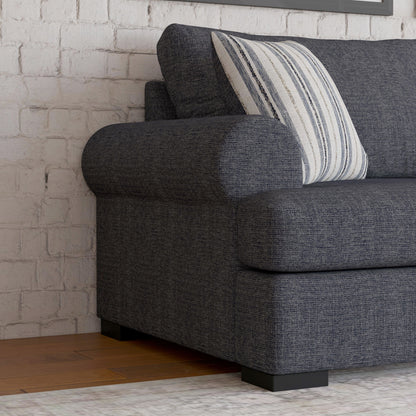 Florence - Fabric Stationary Extra Large Two-Cushion Sofa