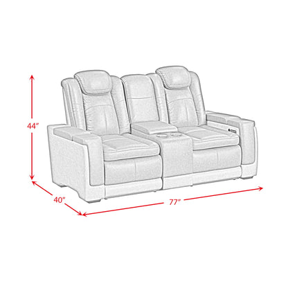 Lantana - Power Motion Loveseat With Power Headrest, LED, And Console