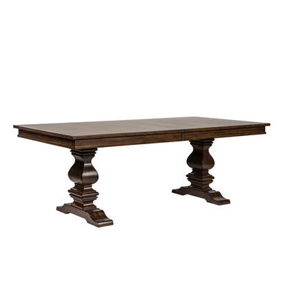 Armand - Trestle Table Top - Dark Brown
