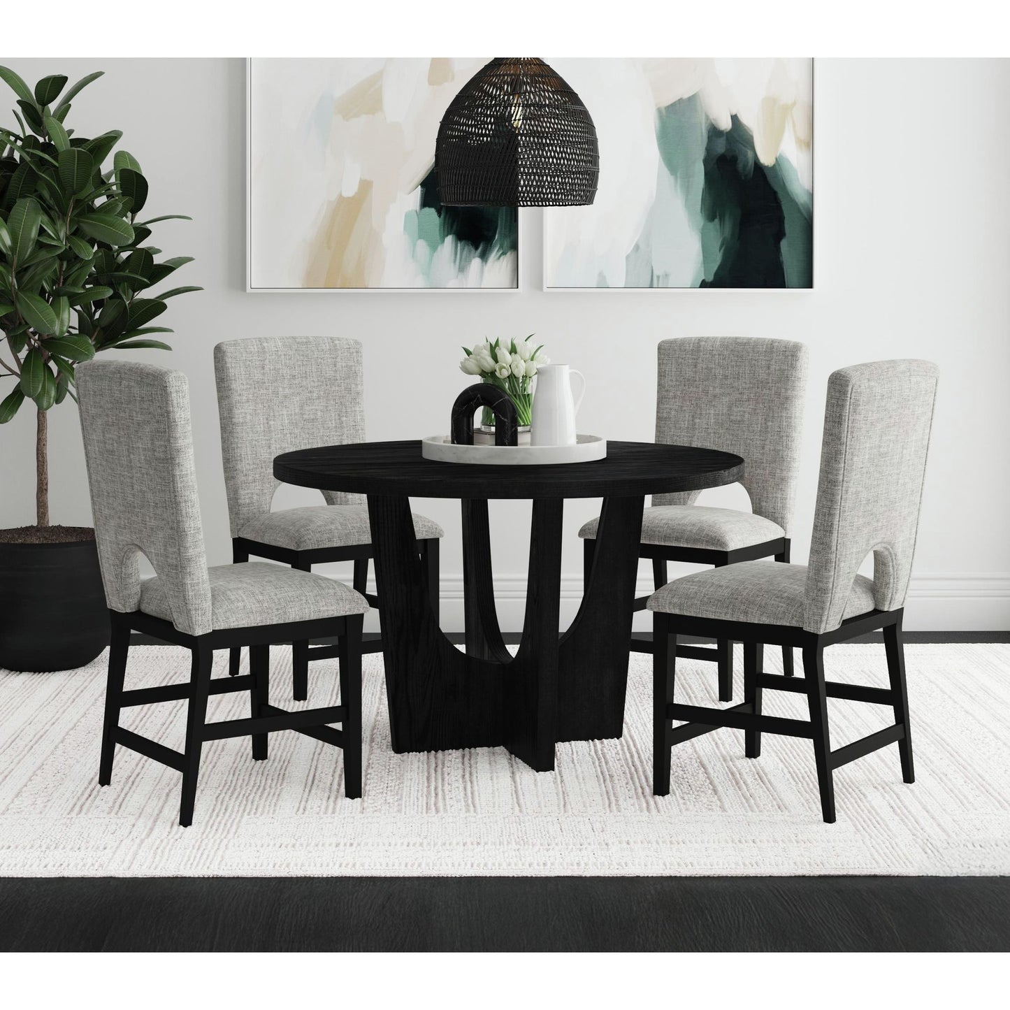 Oregon - Round Table With Wood Top