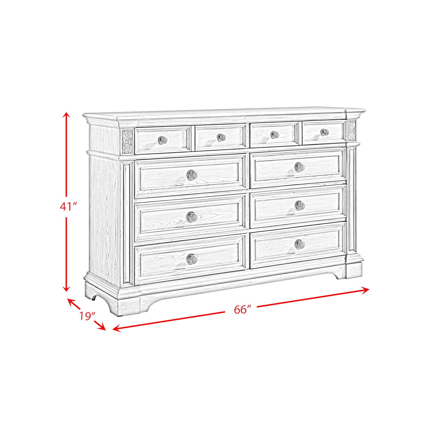 Glenmore - 8-Drawer Dresser