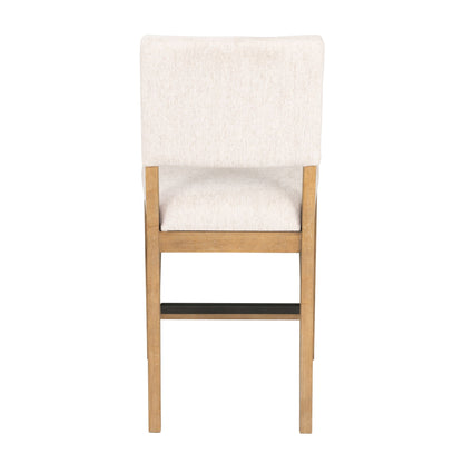 Millwork - Counter Chair (Set of 2) - White / Light Brown