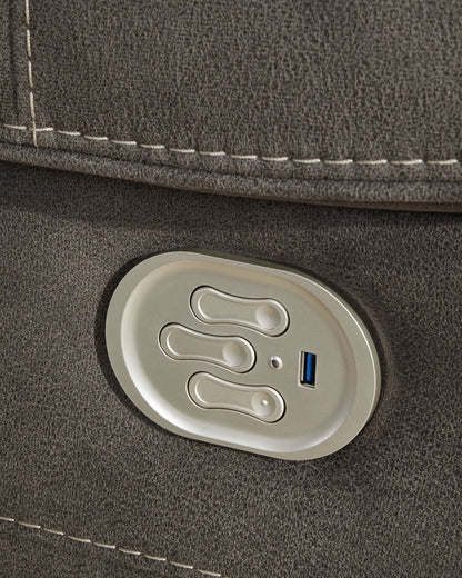 Hoopster - Raf Zero Wall Power Recliner - Gunmetal