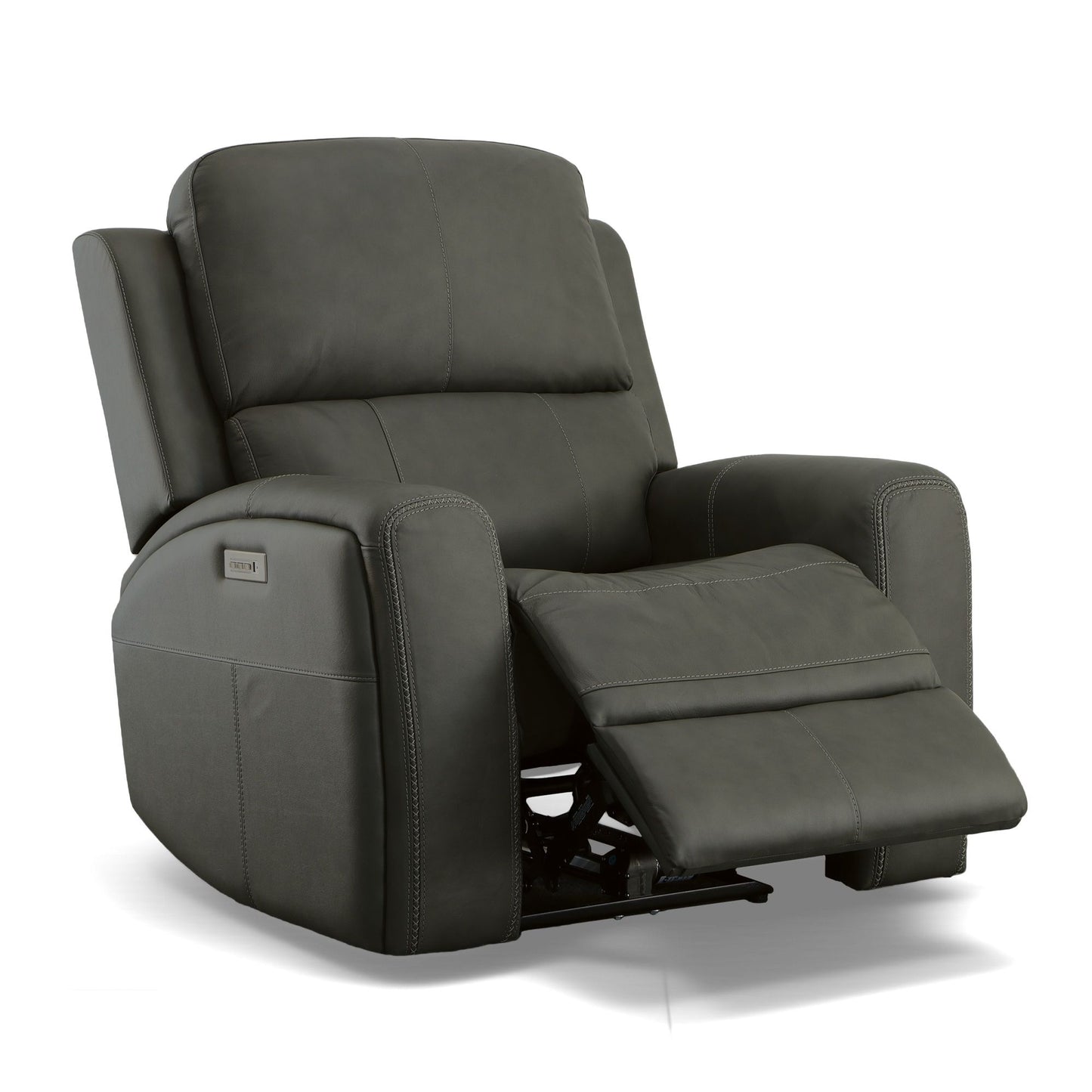 Linden - Power Swivel Gliding Recliner With Power Headrest, Lumbar, Heat & Massage