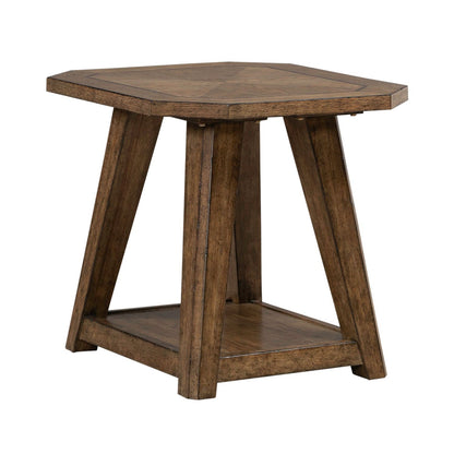 Carolina Park - Octagonal End Table - Brown