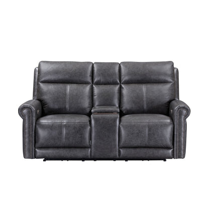 Alexander - Power Reclining Loveseat With Console, Power Headrest & Lumbar