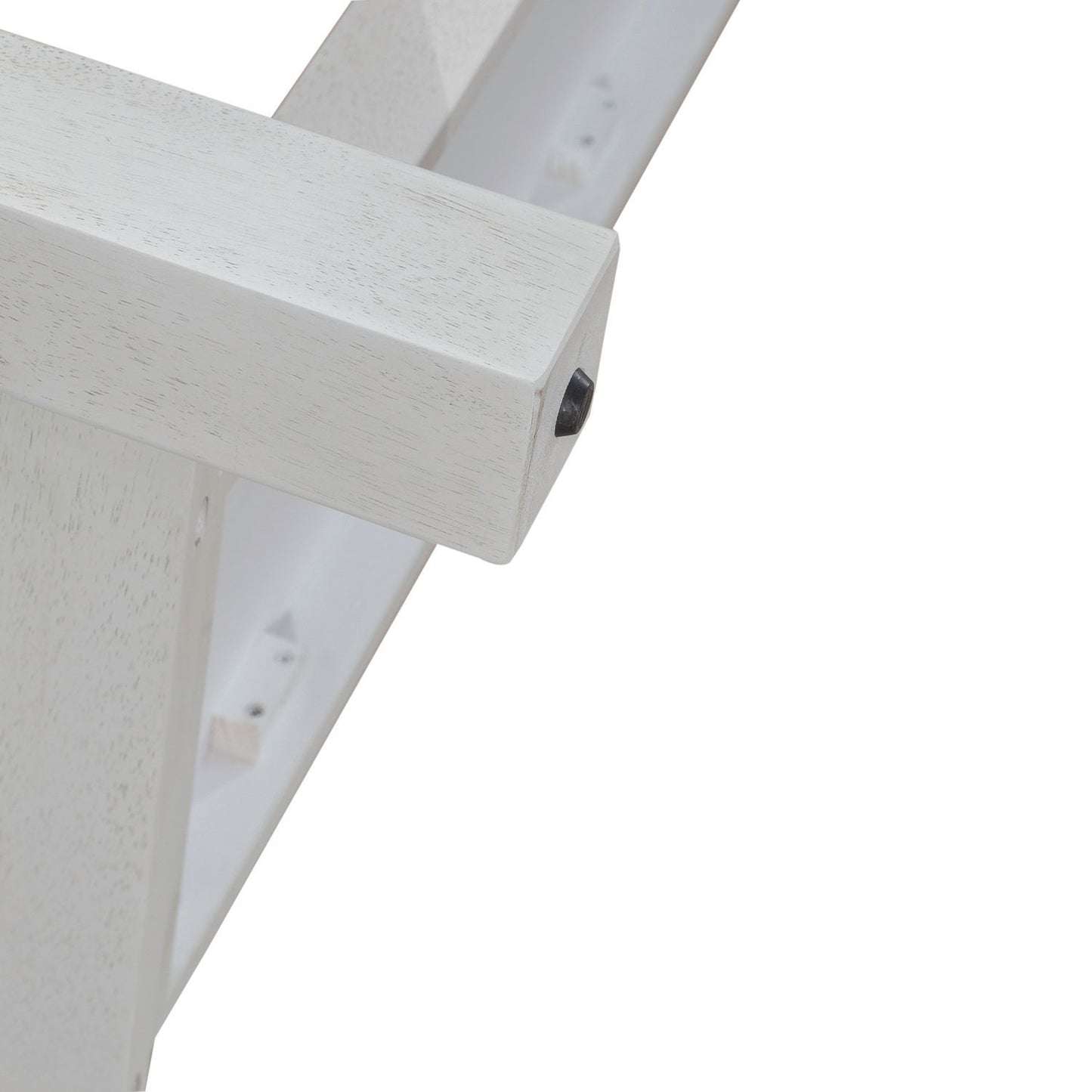 Brook Bay - Trestle Table Base - Textured White / Carbon Gray