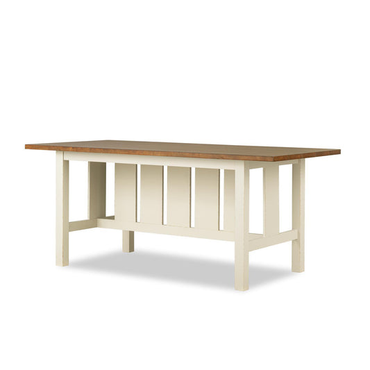 Lake House - Counter Height Trestle Table - Sailcloth And Pinecone