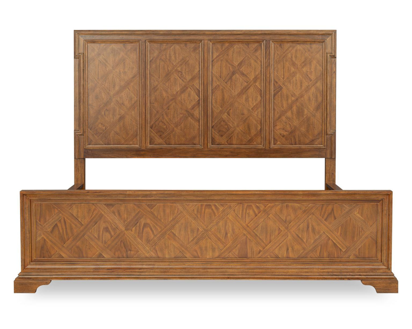 Echelon - Parquet Panel Headboard King - Heritage Walnut