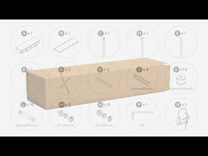 Freedan - Console Sofa Table - Grayish Brown