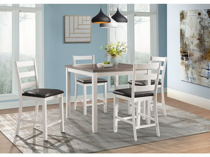 Edgerton Table with 4 Chairs Counter High