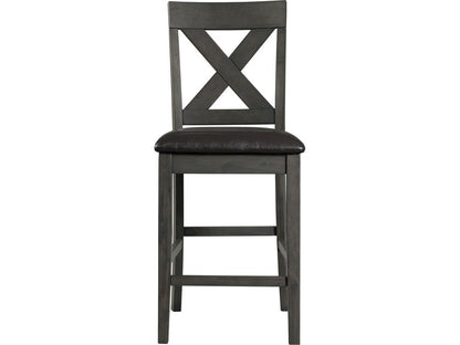 Legond Counter High Table with 6 Chairs Grey