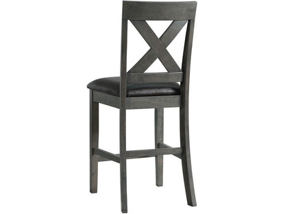 Legond Counter High Table with 6 Chairs Grey