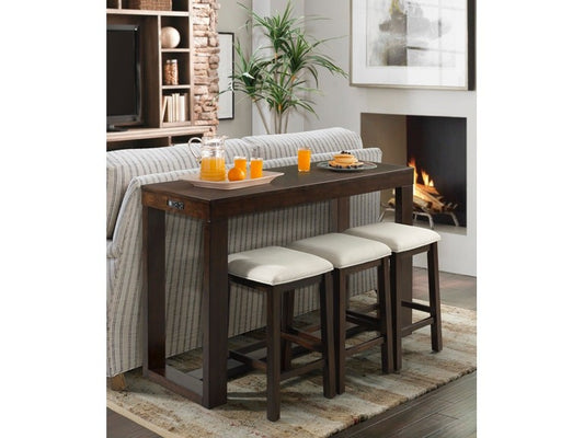 Malloy Sofa Bar with 3 Stools