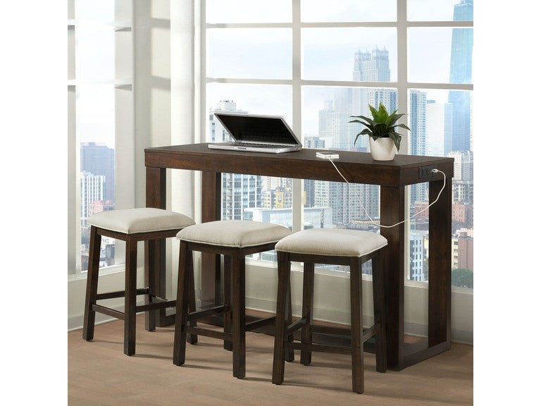 Malloy Sofa Bar with 3 Stools